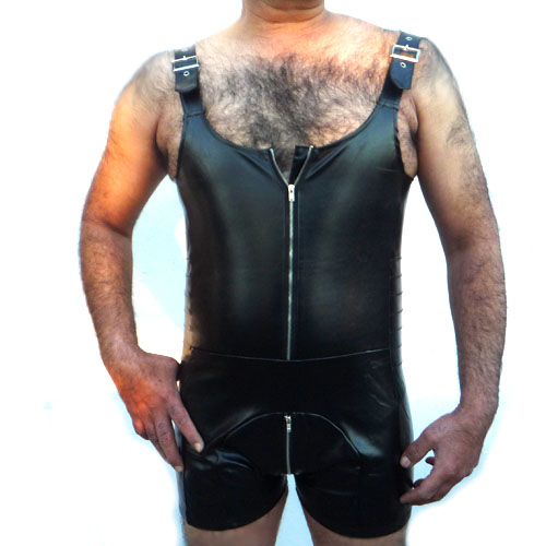 CATSUIT CORTO CON TIRANTES PARA HOMBRE 8902 TALLA L